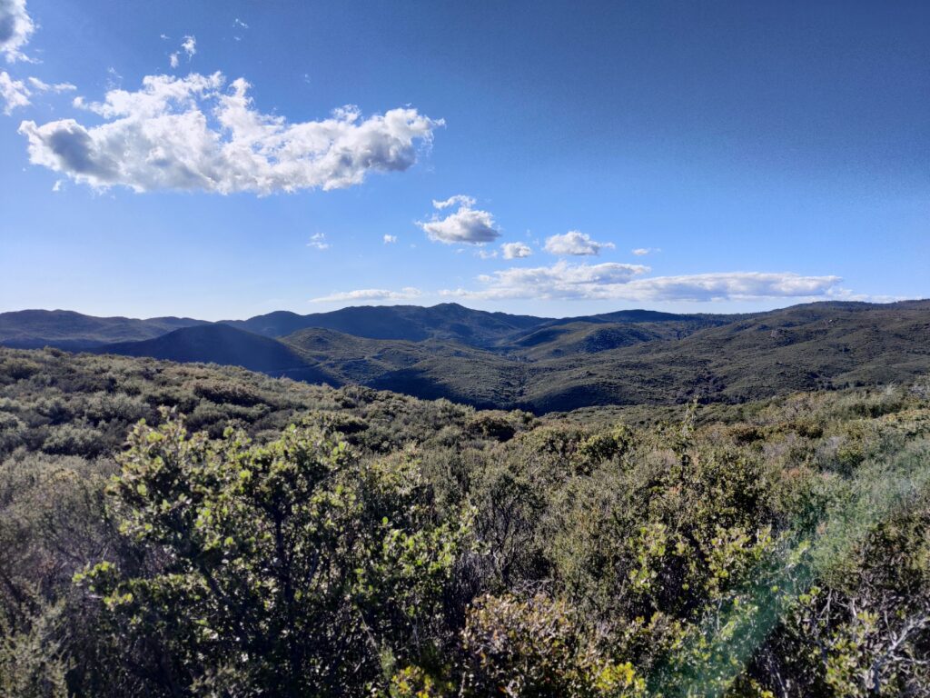 View of the desert of Southern California