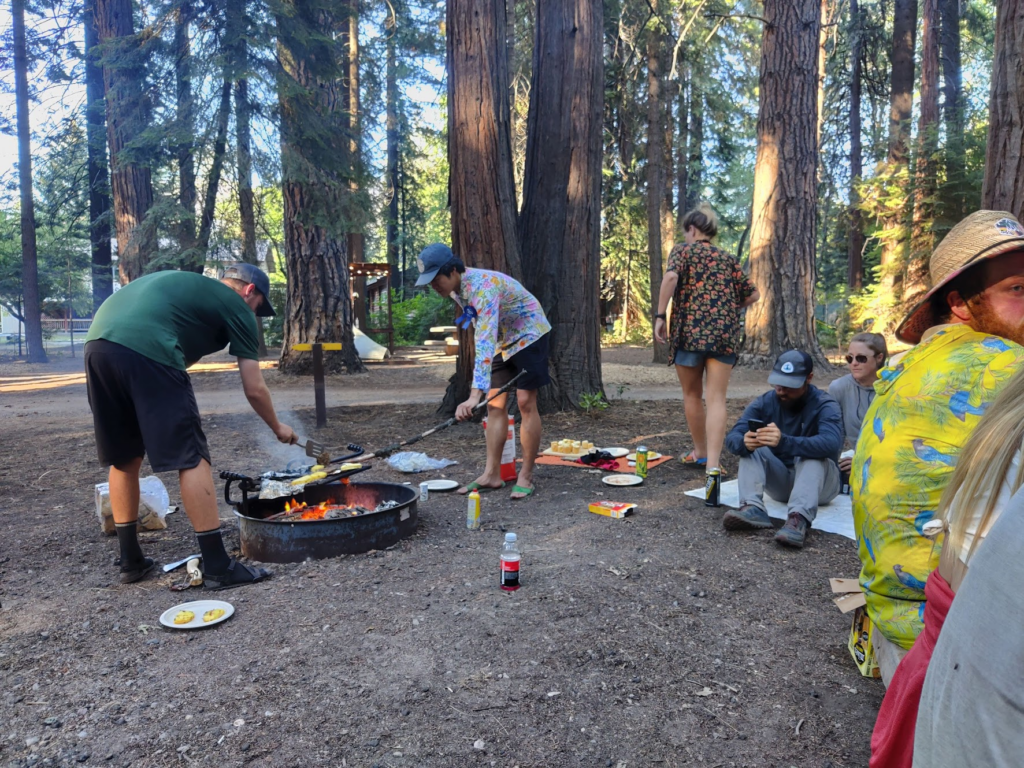 Lavalamp grilling food for the birthday party