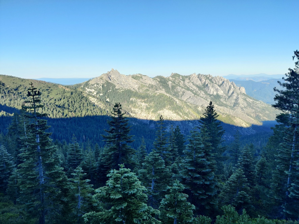 Castle Crags in the distance