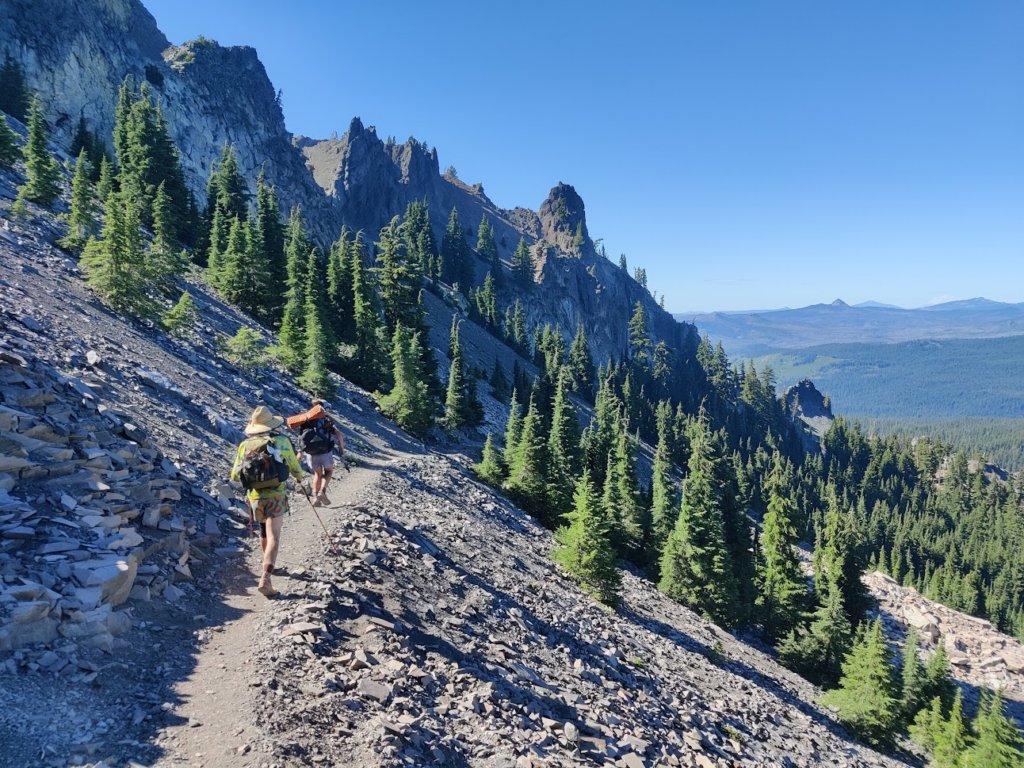 Mash and Fitz on the trail