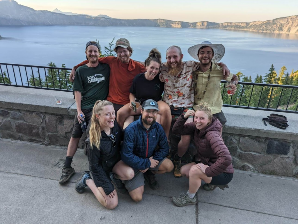 Group photo at Crater Lake