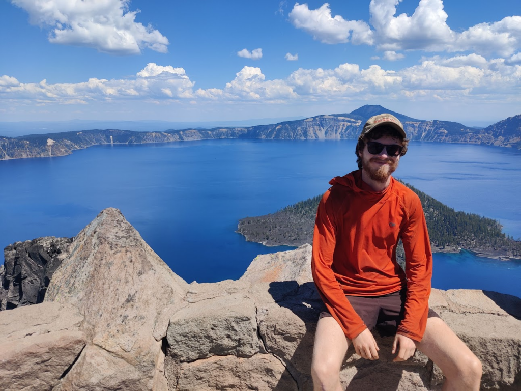 Me at Watchman, overlooking Crater Lake