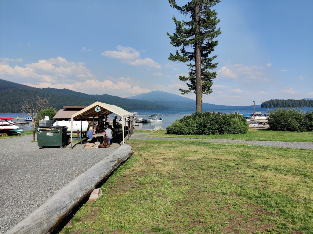 The lake at Shelter Cove