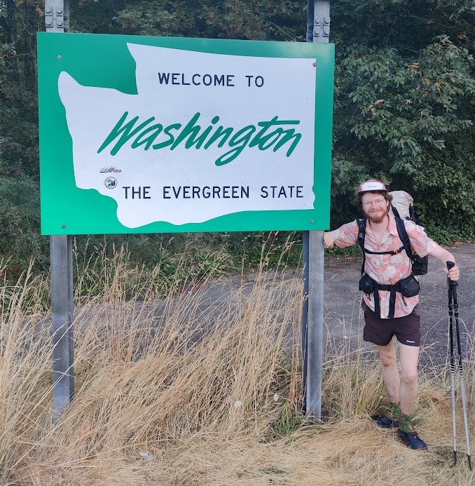 Border sign of Washington