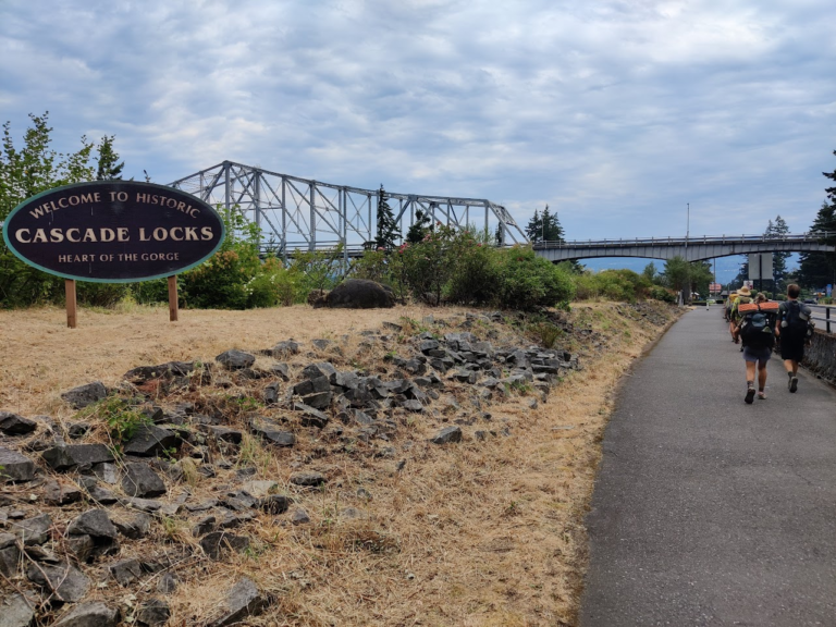 Arrival in Cascade Locks