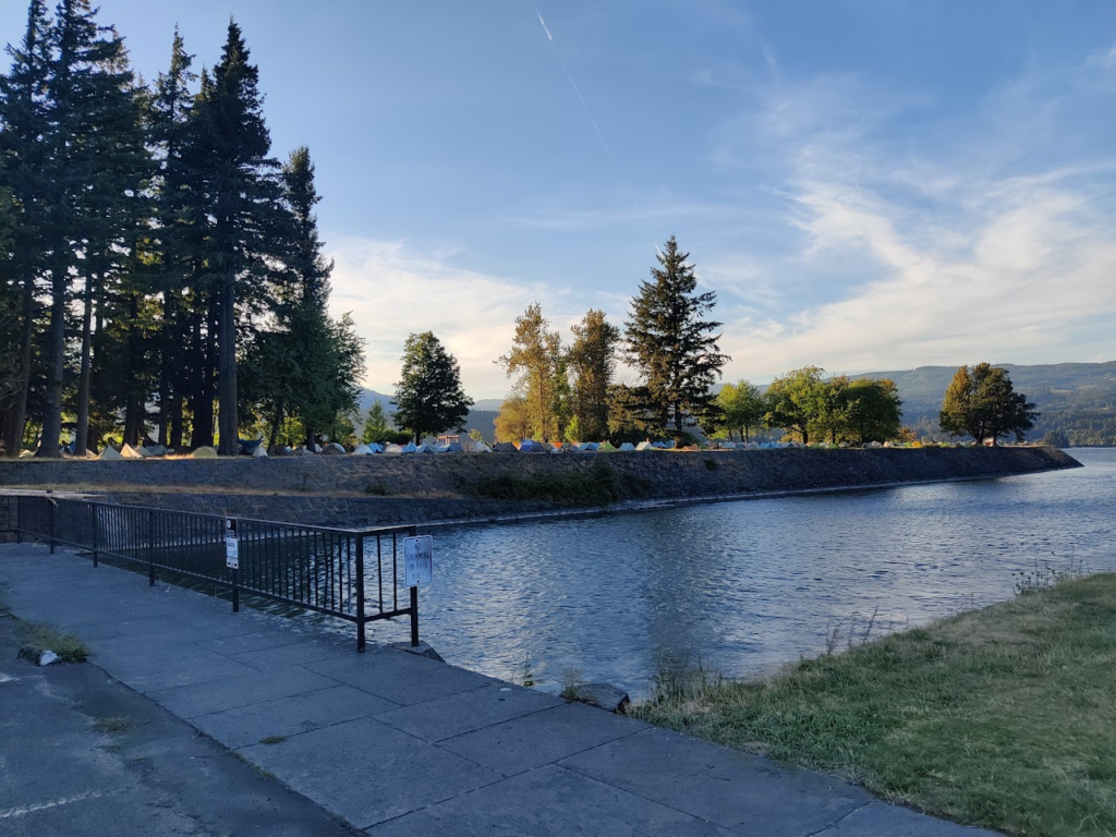 Camp site on Thunder Island