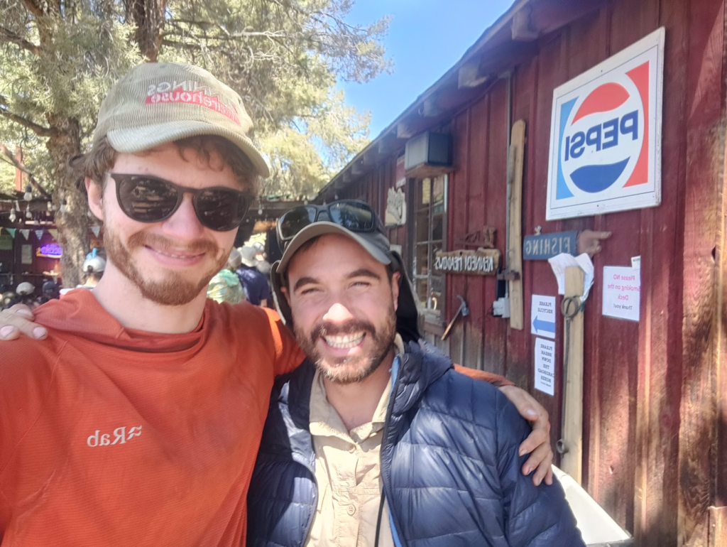 Selfie with Gaspard in Kennedy Meadows South