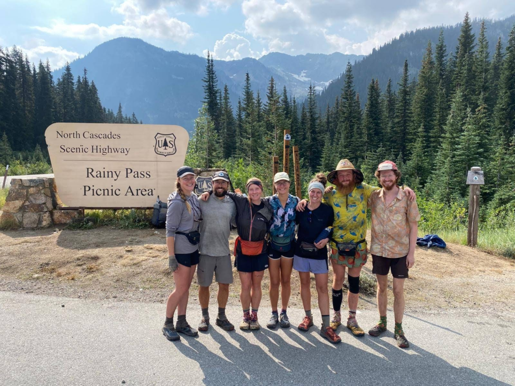 Group photo at Rainy Pass