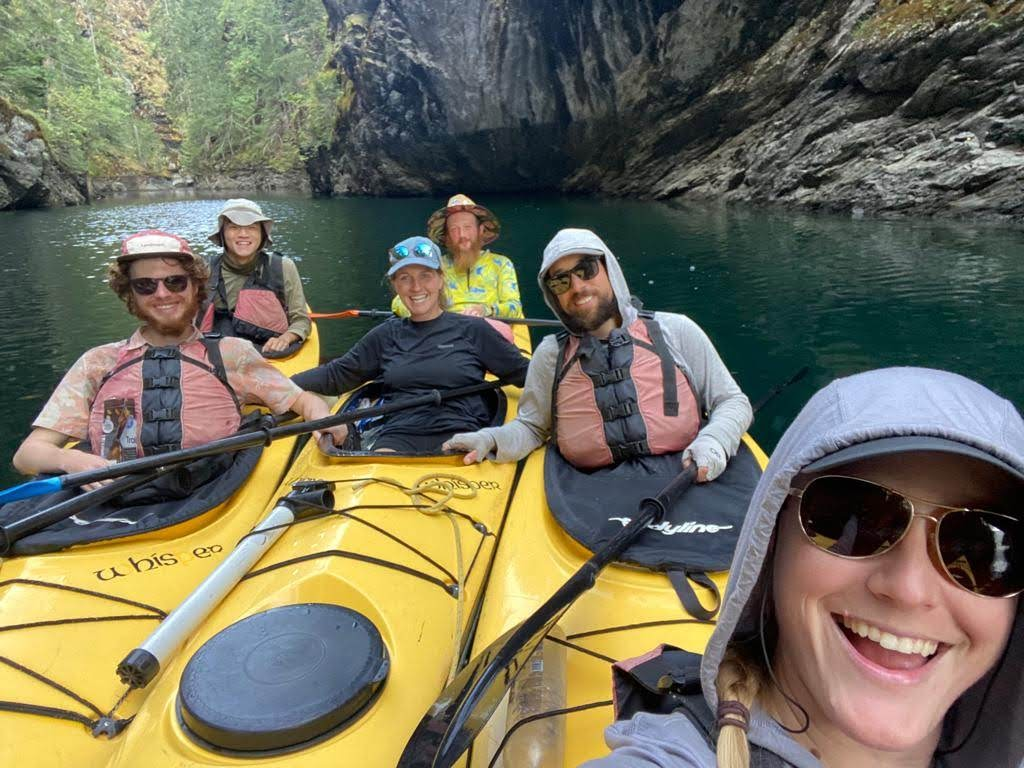 Selfie from our kayaks